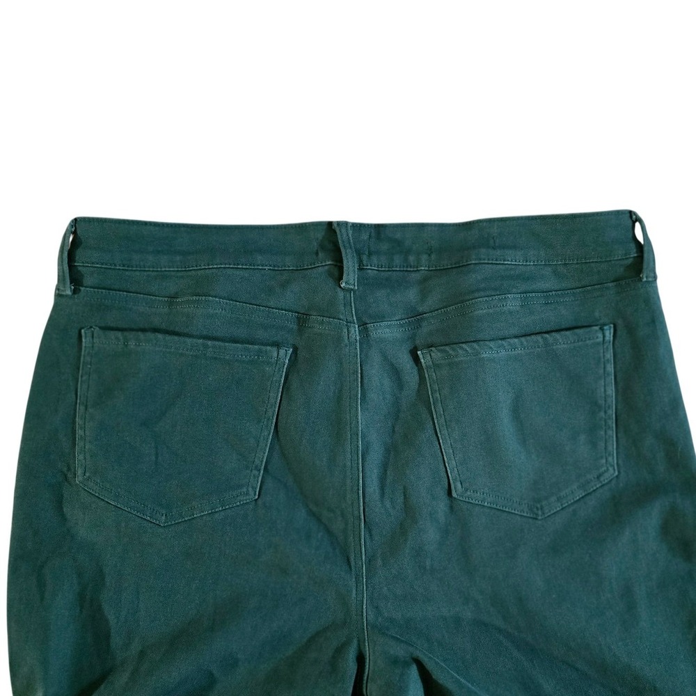 NWOT NYDJ Sheri Slim Pants Women 16P Emerald Green Stretch Slim Fit SUPER SOFT - Picture 3 of 5
